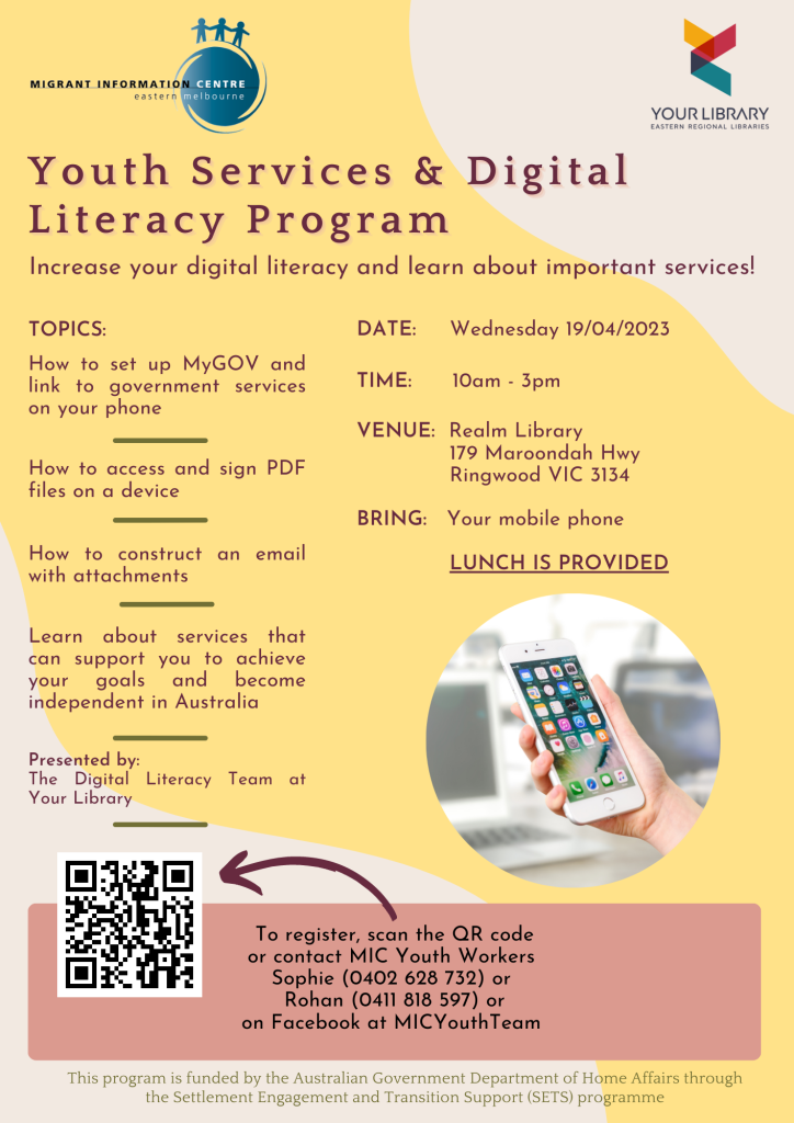 Youth Services and Digital Literacy Program Migrant Information Centre