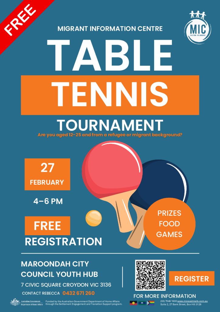 Table Tennis Tournament Flyer